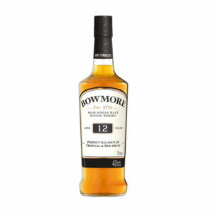 Botella de whisky Bowmore 12 Años Single Malt escocés, disponible en Barcelona Wines Online