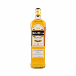 Botella de Bushmills 1608 Original Rosca, whisky irlandés premium de sabor suave y notas a vainilla y caramelo.