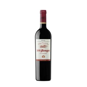 Botella de 200 Monges Gran Reserva, vino tinto de alta calidad, disponible en Barcelona Wines Online