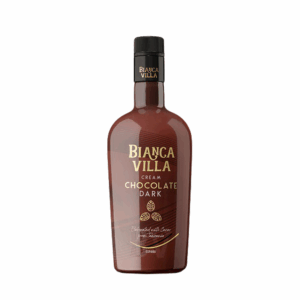Botella de licor Bianca Villa Crema Chocolate Dark de 70cl disponible a Barcelona Wines Online