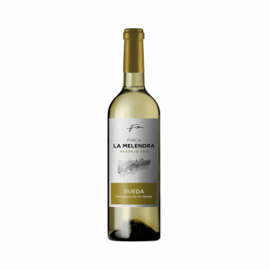 Botella de vino blanco Finca Melandra Verdejo, con Denominación de Origen Rueda, disponible en Barcelona Wines Online
