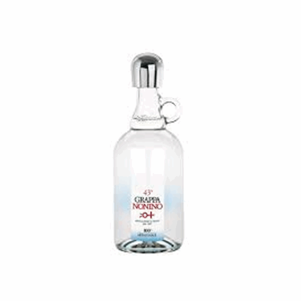 Botella de Grappa Nonino Friulana artesanal italiana sobre fons neutre