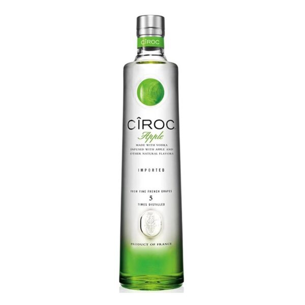 Botella de Vodka Cîroc Apple 70cl – Vodka premium francés con sabor a manzana verde