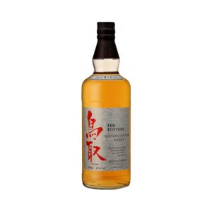 Botella de whisky japonés Tottori Blended sobre fondo neutro, disponible en Barcelona Wines Online