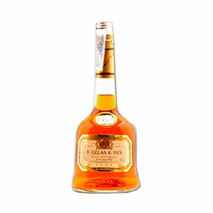Botella de Armagnac Gelas V.S.O.P., brandy francés premium de calidad disponible en Barcelona Wines Online
