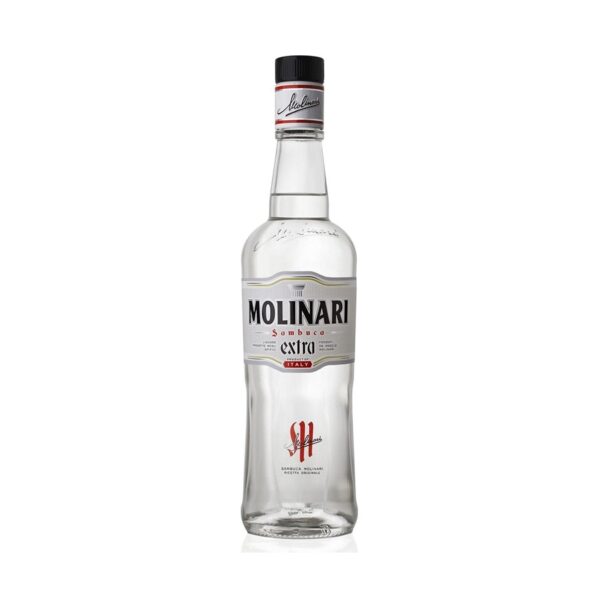 Botella de Sambuca Molinari 70cl - licor italiano de anís disponible en Barcelona Wines Online
