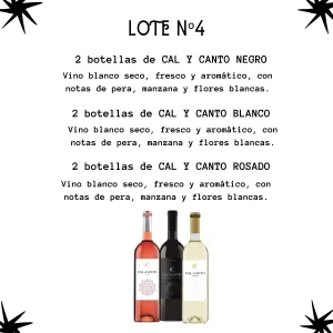 Lote Económico con vinos Cal y Canto tinto, blanco y rosado