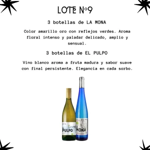 Lote Fiesta con vino La Mona y vino El Pulpo, ideal para celebraciones