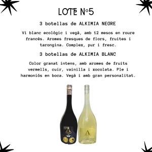 Lote Premium con vinos Alkimia Negre y Alkimia Blanc